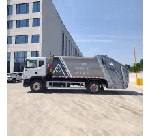 Marca chinezească de camion de gunoi cu o capacitate de 14 metri cubi.