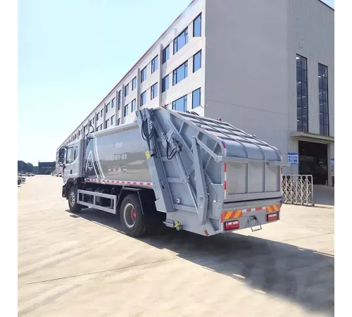 Marca chinezească de camion de gunoi cu o capacitate de 14 metri cubi.