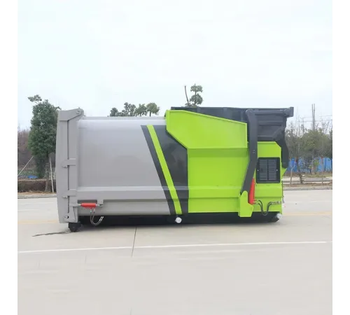 Unitate mobilă de manipulare a deșeurilor comprimate cu cârlig pentru motor Cummins și o capacitate de 6 metri cubi.