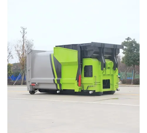 Unitate mobilă de manipulare a deșeurilor comprimate cu cârlig pentru motor Cummins și o capacitate de 6 metri cubi.