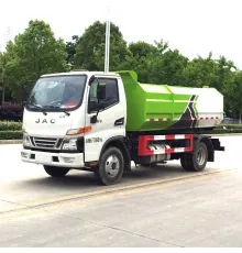 Compactator de gunoi JAC de 7000 litri cu încărcare laterală, camion de colectare a deșeurilor