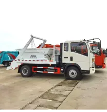 Camion de gunoi cu braț oscilant Howo 4x2 de 5 tone, fabricat la comandă