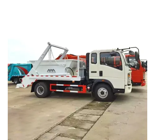 Camion de gunoi cu braț oscilant Howo 4x2 de 5 tone, fabricat la comandă
