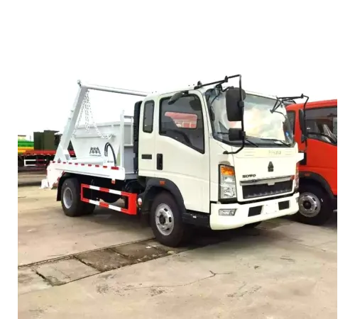 Camion de gunoi cu braț oscilant Howo 4x2 de 5 tone, fabricat la comandă