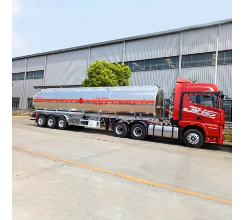 Semiremorcă cisternă benzină cu 3 axe, 49000L, țiței