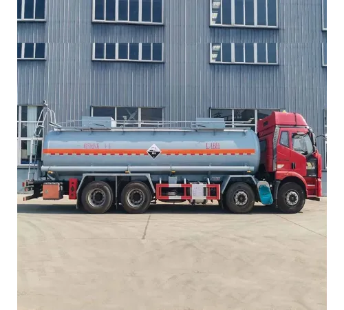 Remorcă cisternă FAW 8*4 de 20 de tone cu acid sulfuric H2SO4