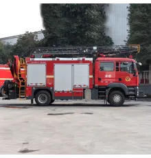 Howo 8 CBM Scară aeriană de salvare Camion de pompieri