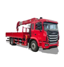 Macara pe camion JAC 4x2 cu braț telescopic 7 tone