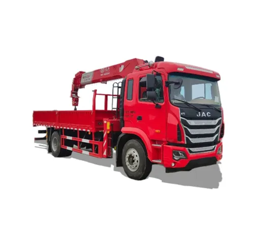 Macara pe camion JAC 4x2 cu braț telescopic 7 tone