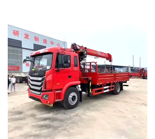 Macara pe camion JAC 4x2 cu braț telescopic 7 tone