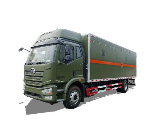 Camion transport mărfuri periculoase FAW