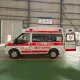 Ambulanță de tip furgonetă JMC cu echipament medical