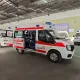 Ambulanță de tip furgonetă JMC cu echipament medical